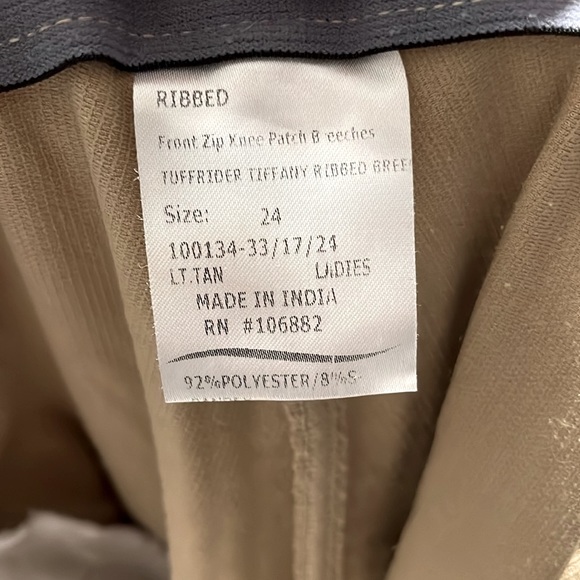 TuffRider Ladies Tiffany Ribbed Breech with Silicone Full Seat - Picture 7 of 7